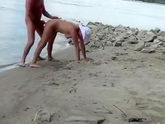 Hungarian Couple Fucks by the River in Budapest