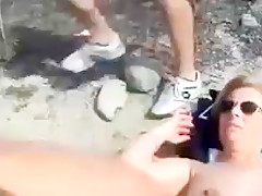 Italian beach dogging