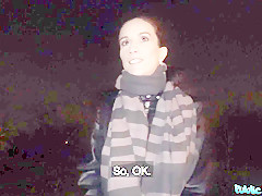 Ali Bordeaux & Martin Gun in Night time outdoor sex at the station - PublicAgent