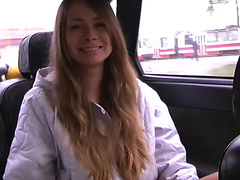Yulia Blondy in video of a minx giving a toothless blowjob in the car