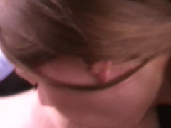 Yulia Blondy in video of a minx giving a toothless blowjob in the car