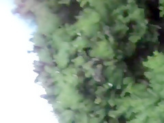 Busty english woman outdoors