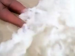 Black Woman Naked Walk on the Beach