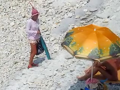 Amateur Blowjob at the Nudist Beach