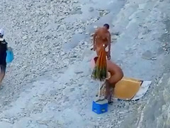 Amateur Blowjob at the Nudist Beach