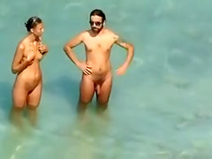 Amateur Blowjob at the Nudist Beach