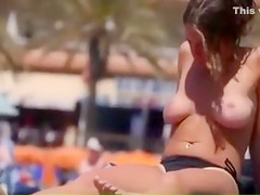 Amateur Nude Women at the Beach Filmed