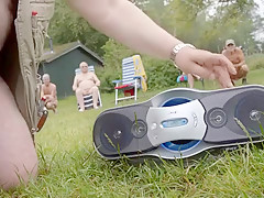 Horny amateur Nudists, Brunette adult clip