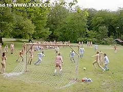 Horny amateur Nudists, Brunette adult clip