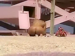 Hot BBW Filmed Nude at Beach by Voyeurist