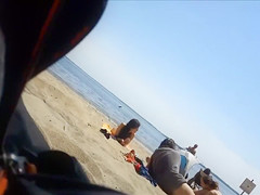 Hidden spy cam on the beach caught nudist teens at camp