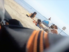 Hidden spy cam on the beach caught nudist teens at camp