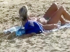 Topless Beach Video Mature Woman Caught on Camera