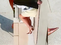 Horny amateur BBW, Outdoor sex clip