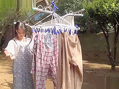 Amazing Japanese girl in Horny Handjobs, Outdoor JAV clip