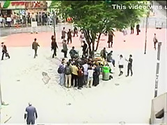 Best homemade Gangbang, Public porn movie