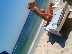 Topless Beach Voyeur Clip Awesome Blonde Girl Filmed