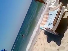 Topless Beach Voyeur Clip Awesome Blonde Girl Filmed