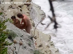 Quickie Sex at the Beach Caught Voyeur