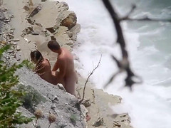 Quickie Sex at the Beach Caught Voyeur