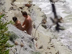 Quickie Sex at the Beach Caught Voyeur