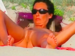 Beautiful Mature Women Topless Naked at the Beach