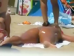 Voyeur on the Beach Topless Girls Filmed