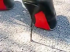 Best homemade Outdoor, High Heels sex clip