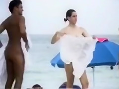 Naked Big Boobs on Spanish Beach
