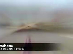Nude French Wife Having Fun Outdoor at the Sea