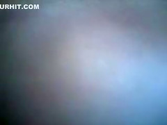 Husband filming nudist wife sunbathing in the backyard