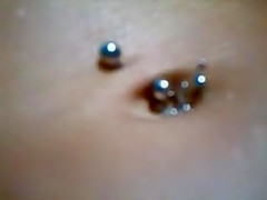 Husband filming nudist wife sunbathing in the backyard