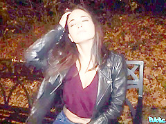 Claudia Bavel & Martin Gun in Spanish hotty creampied by a stranger - PublicAgent