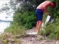 Blowjob at the Beach Mature Wife Performs Fellatio