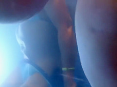 Underwater jets take off her bikini bottoms