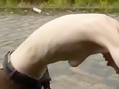 Crazy homemade Skinny, Solo Girl adult clip
