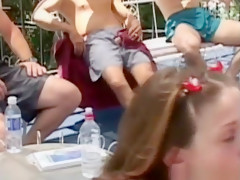 Amazing pornstar Violet Blue in incredible gangbang, outdoor sex video