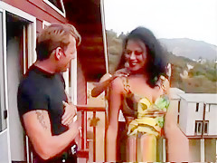 Fabulous pornstars Olivia Del Rio and Rebecca Lord in hottest outdoor, facial adult clip