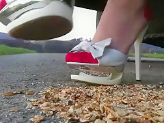 Fabulous homemade Outdoor, High Heels porn video