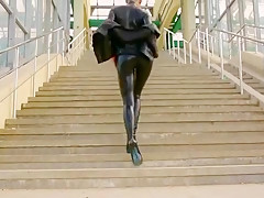 Fabulous homemade Latex, Fetish xxx clip