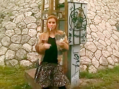 Horny homemade Outdoor, Smoking sex video