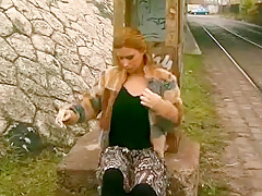 Horny homemade Outdoor, Smoking sex video