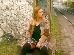Horny homemade Outdoor, Smoking sex video