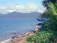 Exotic amateur Outdoor, Beach sex movie