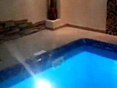 Girls in swimming pool