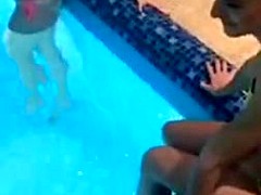 Girls in swimming pool