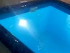 Girls in swimming pool