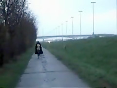 Crazy amateur Public, Stockings adult clip