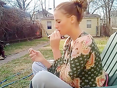 Incredible amateur Softcore, Outdoor porn scene