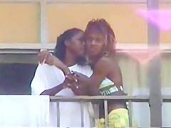 Real ebony lesbians kissing at myrtle beach